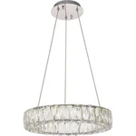 Crystal Chandelier Led Halo Chrome Light Fixture Dining Room Kitchen Island 17". Fixed Price $672.56.
