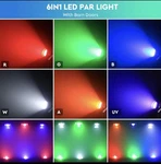 Led 200W Cob Stage With Barn Doors, Rgbwa 6IN1 Par Lights, Dmx/mas.... Fixed Price $150.00.