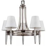 Manteo 26" Wide 5 Light Single Tier Empire Style Chandelier, Polished Nickel. Fixed Price $99.99.