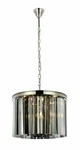 Silver Shade Crystal Chandelier Polished Nickel Foyer Dining Room Light Fixture. Fixed Price $1622.81.