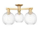 Innovations Lighting 716-3F-12-25 Preston Semi-flush Brass. Fixed Price $512.60.