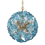 Crystorama Lighting Group ESM-4005 Esme 6 19"W Globe Blue. Fixed Price $1298.00.