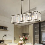Vintage E12 Crystal Pendant Light Ceiling Lamp Dining Room Chandelier Fixture. Fixed Price $103.10.