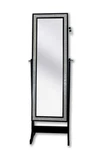 Iconic Home Glitzy Contemporary Elegant Black Crystal-border Cheval Mirror Je.... Fixed Price $163.22.