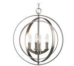 Progress Lighting P3827 126 Silver Equinox 4-LIGHT 16"W Taper Candle Chandelier. Fixed Price $153.99.