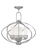 Livex Lighting 4724-91 Westfield 4-LIGHT Chandelier, Brushed Nickel. Fixed Price $335.00.