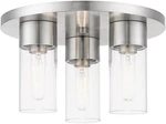 Livex Lighting Carson 3 14 Inch Brushed Nickel Flush Mount Ceiling. Fixed Price $49.99.