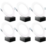 Sunco 6 Pack Inch Ultra Thin 5CCT Led Recessed Ceiling Lights, Canless. Fixed Price $39.99.
