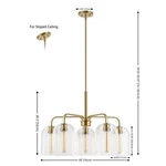 Safavieh Idelle 5LT 30" Pendant, Reduced Price 2172778007 PND4172A. Fixed Price $147.00.