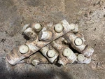 Plow & Hearth Faux Wood Resin Logs Tea Lights Candle Holder, Birch. Fixed Price $65.00.