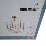 Luminosa 6-LIGHT Antique Gold Chandelier. Fixed Price $20.00.