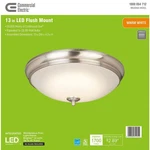 2 Commercial Electric 13 Led Ceiling Lights Brushed Nickel New Open Box. Fixed Price $39.99.