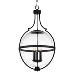 Quoizel QP6169 Chicago 3 Light 18"W Taper Candle Pendant - Black. Fixed Price $399.99.