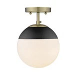Golden Lighting Dixon 10.5 In. 1-LIGHT Aged Brass Semi-flush Mount. Fixed Price $47.45.
