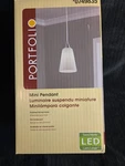 Bnib Portfolio Mini Pendant Light #0749835, Led, Nickel Finish. Fixed Price $24.99.
