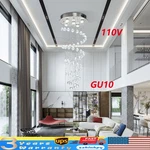 Modern Luxury Crystal Led Chandelier Rain Drop Spiral Ceiling Light Pendant Lamp. Fixed Price $102.26.