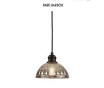 Park Harbor Haven 10" Mini Pendant Brushed Nickel Ribbed Glass 43957NI. Fixed Price $50.00.