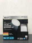 Commercial Electric 91485 Ultra Slim 8" Led Canless Recessed Light, White. Fixed Price $19.89.