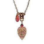 Necklace Pendant By Mariana Woman Leaf Encrusted Smoked Topaz And Indian Pink.... Fixed Price $124.00.