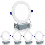 Meconard Pack 6 Inch Ultra-thin Led Recessed Ceiling Light, 3000K/4000K/500.... Fixed Price $41.10.