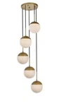 Living District By Elegant Lighting LD6078BR Eclipse 5 Lights Brass Pendant. Fixed Price $198.00.