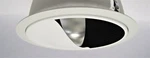 Halo Recessed 8" Compact Flourescent Scoop Wall Wash Trim White W/ Black Baffle. Fixed Price $44.95.
