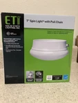 Eti 3.58 In. X 7 White Led Ceiling Spin Light #54484141. Fixed Price $26.95.