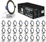 Volisun 12 Pack 4 Inch Recessed Lighting 5CCT Led - Black. Fixed Price $99.00.
