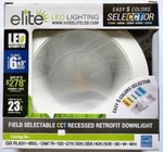 Elite RL631-950L-DIMTR-120-27K/30K/35K/40K/50K-90-W-WH 6" Led Baffle Retrofit.. Fixed Price $34.95.