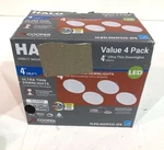 Halo In. 3000K-5000K Selectable Cct Led White Downlight Recessed 4-PK. Fixed Price $32.99.