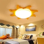 Kids Room Sun Shaped Pendant Light Acrylic Flush Mount Ceiling Lamp Deco Fixture. Fixed Price $79.90.