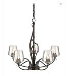Hubbardton Forgeflora 5 Light 26.7 Inch Oil Rubbed Bronze Chandelier.... Fixed Price $1050.00.