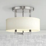 Hinkley Hampton 15" Wide Antique Nickel Ceiling Light. Fixed Price $499.00.