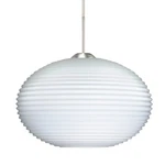 Besa Lighting Pape 10 Cord Pendant, Nickel/white 1JT-491207-LED-SN. Fixed Price $355.50.