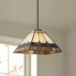 Robert Louis Tiffany Estele 10" Wide Art Glass Mini Pendant Light. Fixed Price $149.95.
