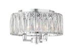 Home Decorators Collection Atherton 3-LIGHT Chrome Flush Mount New. Fixed Price $79.89.