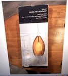 Patriot Lighting Indoor Diane Mini Pendant Amber 6' Cord Adjustable Hardwired. Fixed Price $24.99.