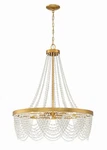Crystorama Lighting Group FIO-A9104-WH Fiona 27"W Beaded Gold. Fixed Price $340.29.