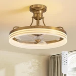 Moooniche 20INCH Ceiling Light Gold Flush Mount Fandelier Remote Control. Fixed Price $185.27.