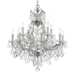 Crystorama Maria Theresa 13-LT Italian Crystal Chandelier, Chrome 4412-CH-CL-I. Fixed Price $1304.99.