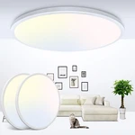 Zemty 2PACK 12 Inch Led Flush Mount Ceiling Light, Super Thin 28W 3200LM Low .... Fixed Price $53.47.