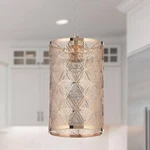 River Goods Sofia 1-LIGHT Gold Metal Pendant With Geometric Shade. Fixed Price $49.99.