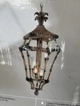 Hard Find Hampton Bay Hanging Pendant Weathered Cane Finish 414174 New Open. Fixed Price $165.50.