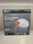 Niob Commercial Electric 15" Led Color Changing Flat Panel Flush Mount, White. Fixed Price $29.99.