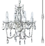 Gypsy Color The Original Brink House Plug-in 4 Light Crystal White Hanging Sw.... Fixed Price $136.68.