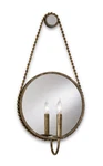 Currey & Company Somerset One Light Silver Leaf/gold Wall Sconce. Fixed Price $250.00.