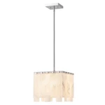 Z-lite Viviana Light Pendant, Polished Nickel/alabaster 345P12-PN. Fixed Price $294.99.