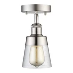 Modern Glass Flush Mount Light Fixture Mini Clear Seeded Shade Semi Flu.... Fixed Price $49.51.