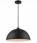 Trans Globe Bel Air Mercer 15.75 In. Matte Black Metal Shade Pendant Light. Fixed Price $20.35.