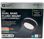 Commercial Electric Flexinstall 6" Matte Black Dual Band Led Recessed Light. Fixed Price $24.99.